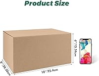Vista 26 de Mat Board Center, 7x5x4 Inches Shipping Boxes for Mailing Moving Packaging, 25 Pack Corrugated Cardboard Boxes for Small Business, Kraft