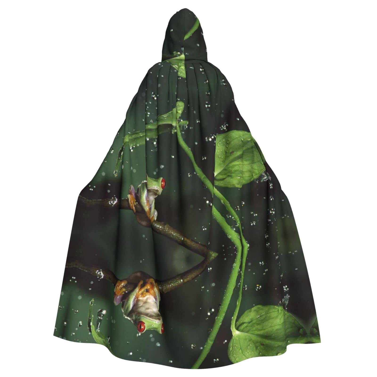 Peace Tree Frog Unisex Hooded Halloween Cloak Cosplay Halloween Christmas Fancy Dress Costumes For Adults โ image 1