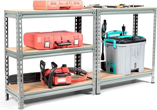 Miniatura 10 de Tangkula Estantes de almacenamiento de 5 niveles, estante para músculos con marco de acero resistente de 60 pulgadas con estantes ajustables,