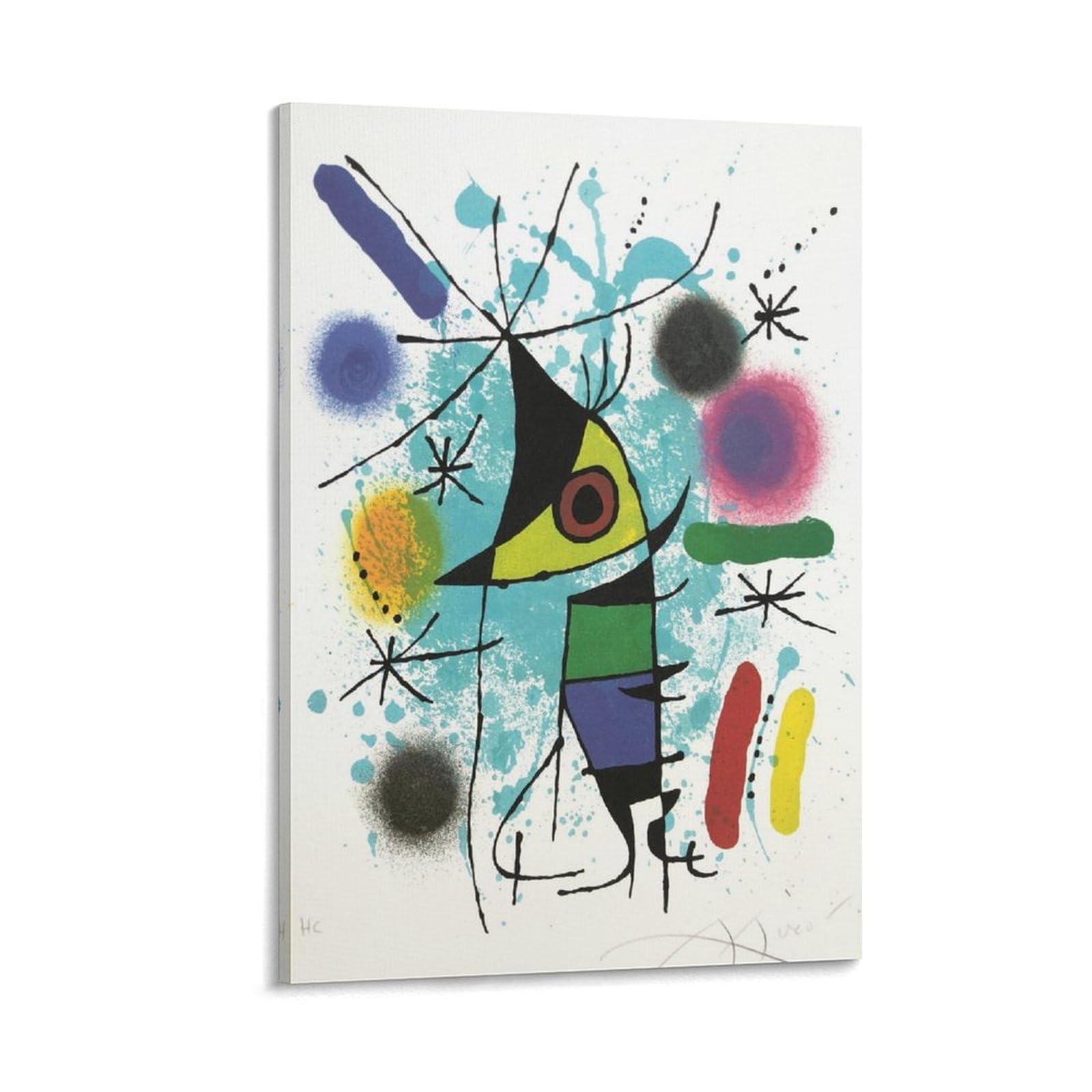 ジョアン・ミロ1989ポスター プリント キャンバス 絵画 壁アート