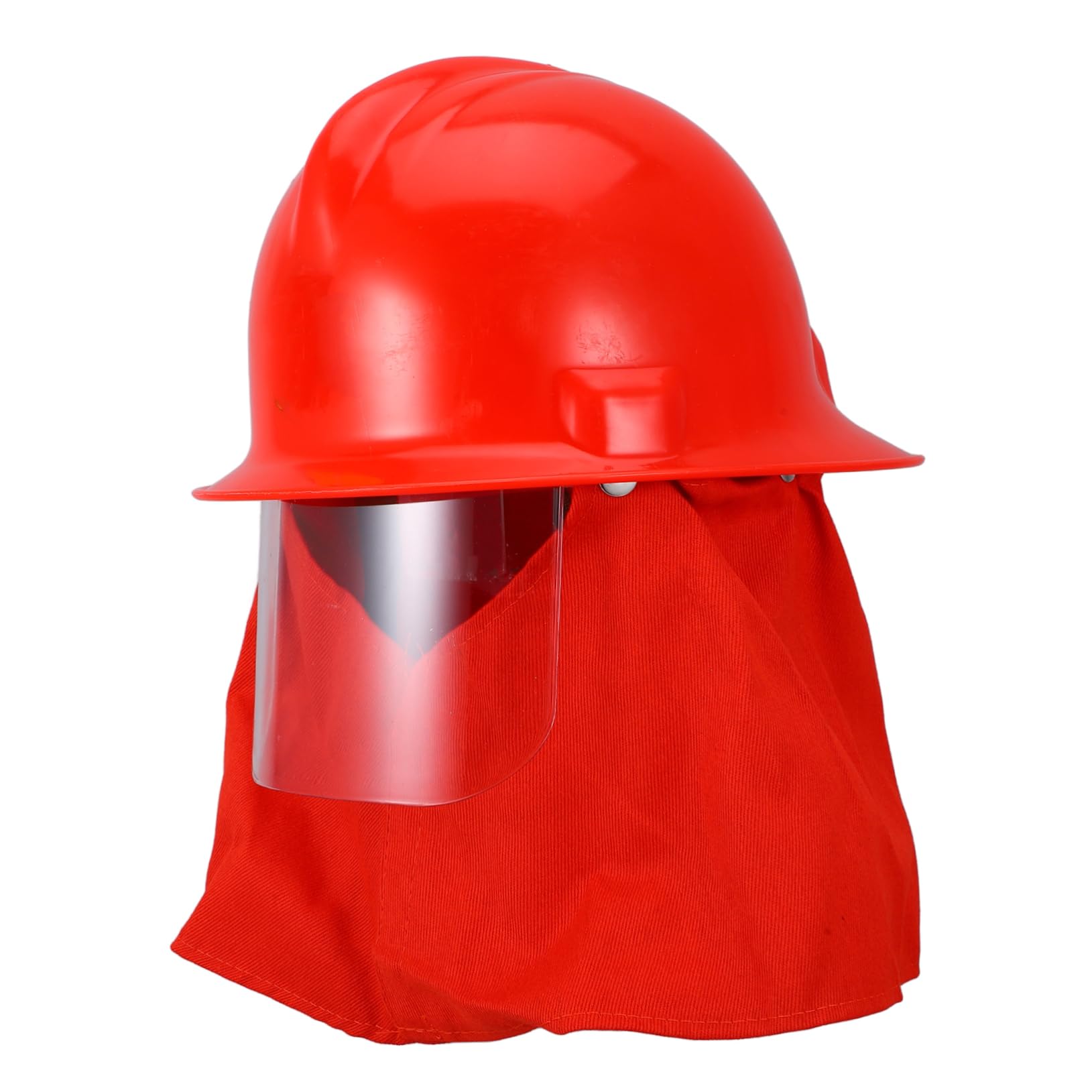 Casco da Vigile del Fuoco Rosso in Abs per Lavoro Antincendio | Protezione per Diverse Situazioni di Incendio, Uso Professionale per Operatori Antincendio, Design Pratico