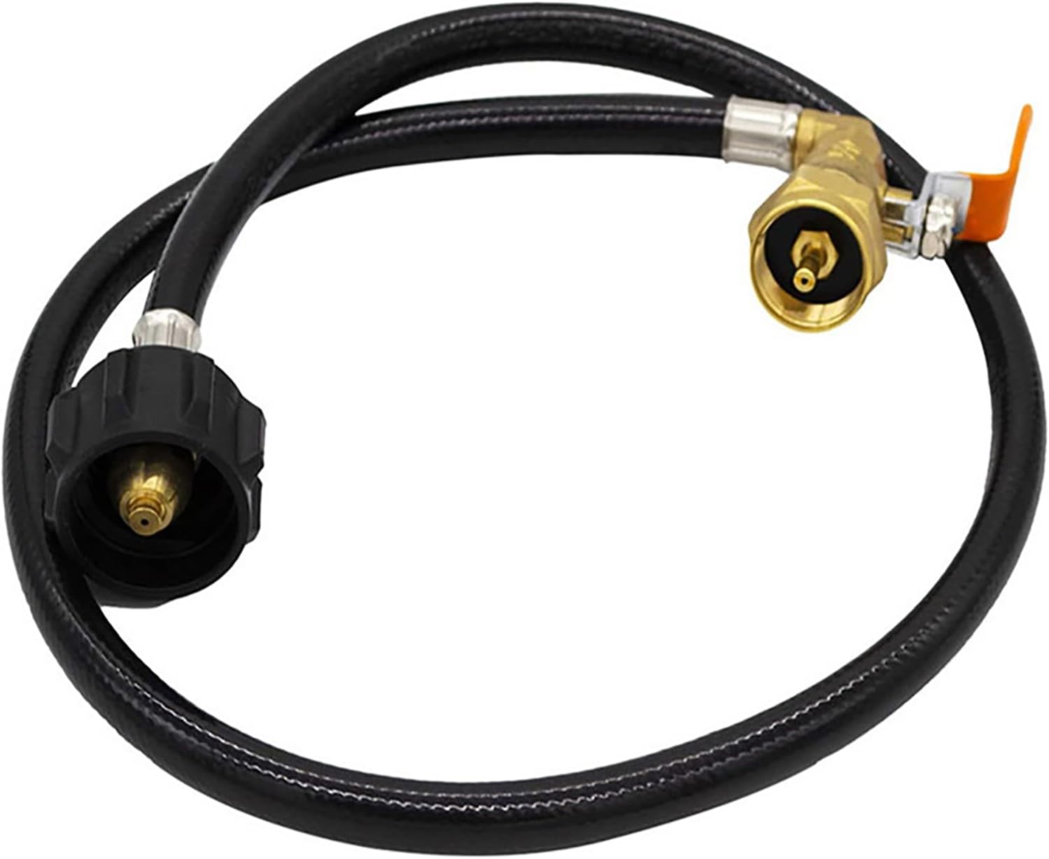 Refill Adapter, Hooshing Propane Refill Hose QCC1 Type 1LB Propane Refill Adapter Extension Hose with Control Valves for 1LB Tanks