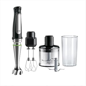 Braun MultiQuick 7 MQ7035, mixeur plongeant 1000 W, coloris noir