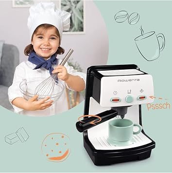 Rowenta Espresso Makinesi Oyuncak, I k ve Ses Efektli, Evcilik Seti