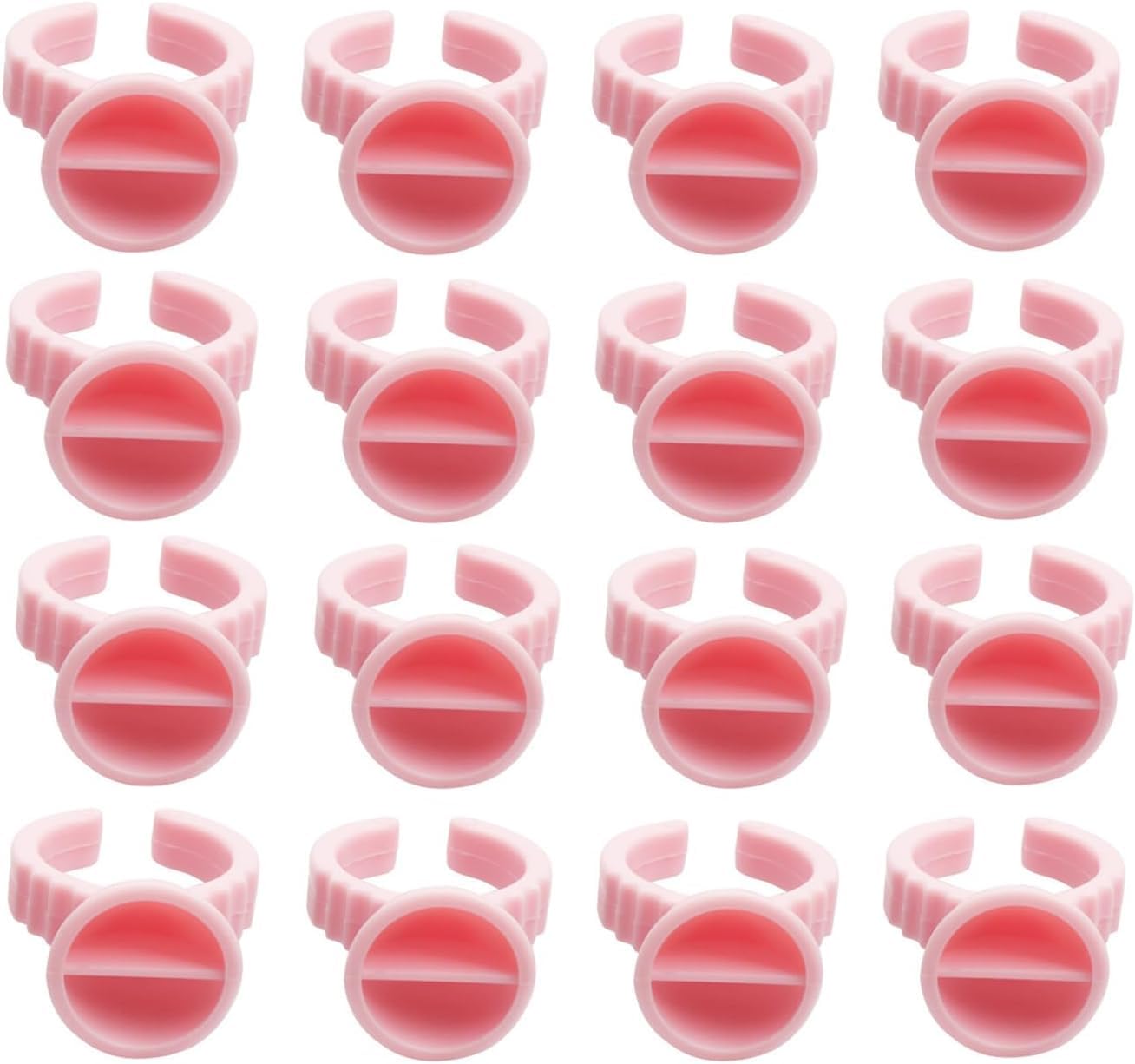 SHIELD PLUS Tattoo Inkcups Ring Makeup Glue Rings Tattoo Rings Cups Pigment Glue Holder Adhesive Makeup Rings Palette for Eyelash Extension Nail Art (Small undivided) (5)-image-18