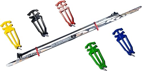 Miniatura 6 de Soporte universal para bastones y esquís de fondo - 1 par, soporte universal para bastones de esquí nórdico (negro)