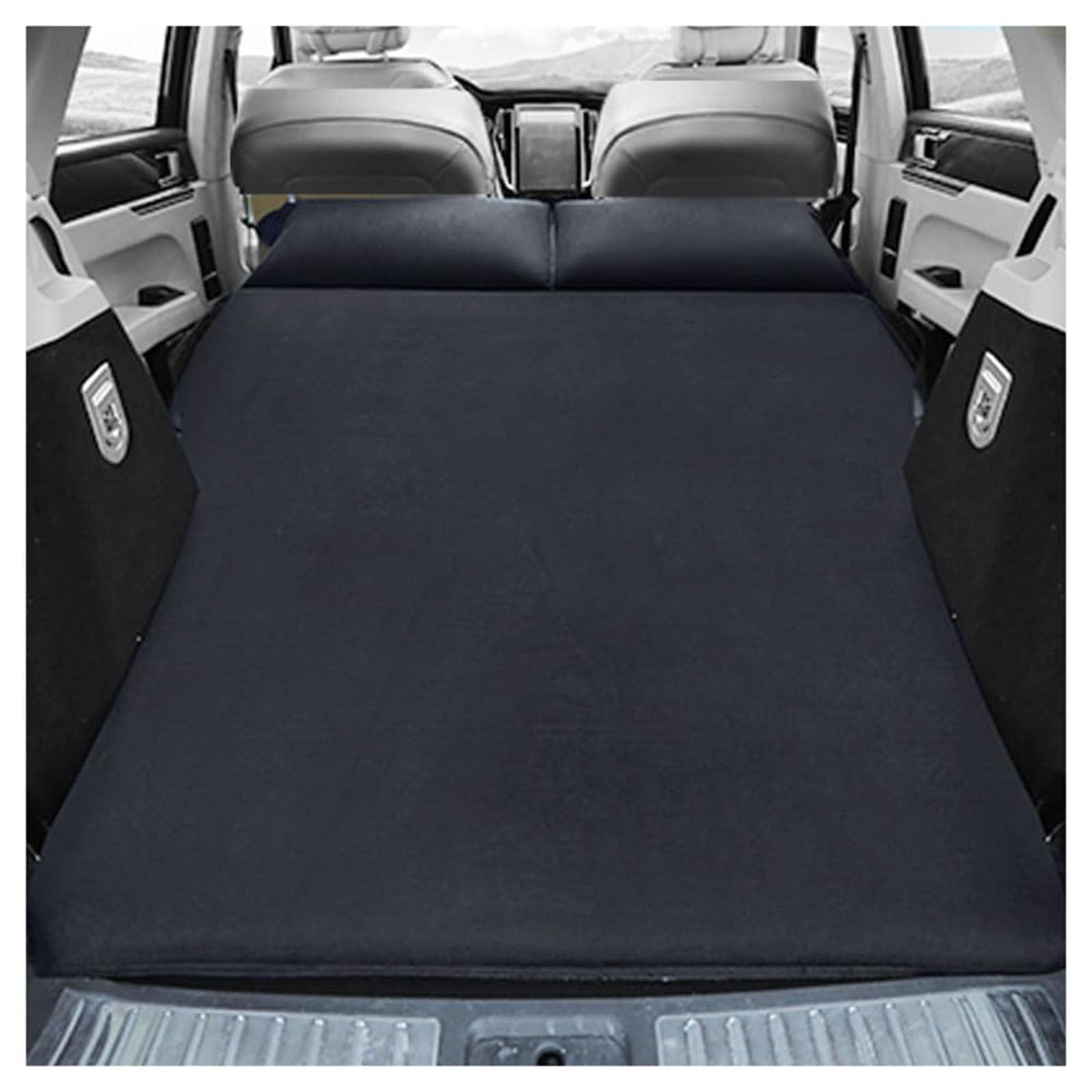 Materasso Auto, per Tesla Model 3 Model S Model X Model Y Materasso Auto Portatile, Ultra Comodo Floccato Materasso Gonfiabile Auto per Viaggi, Campeggio