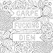 Inner Fucking Peace Adult Coloring Book (31 stress-relieving designs. Micro-perforated pages are easy to remove!) (Artist's Coloring Books)