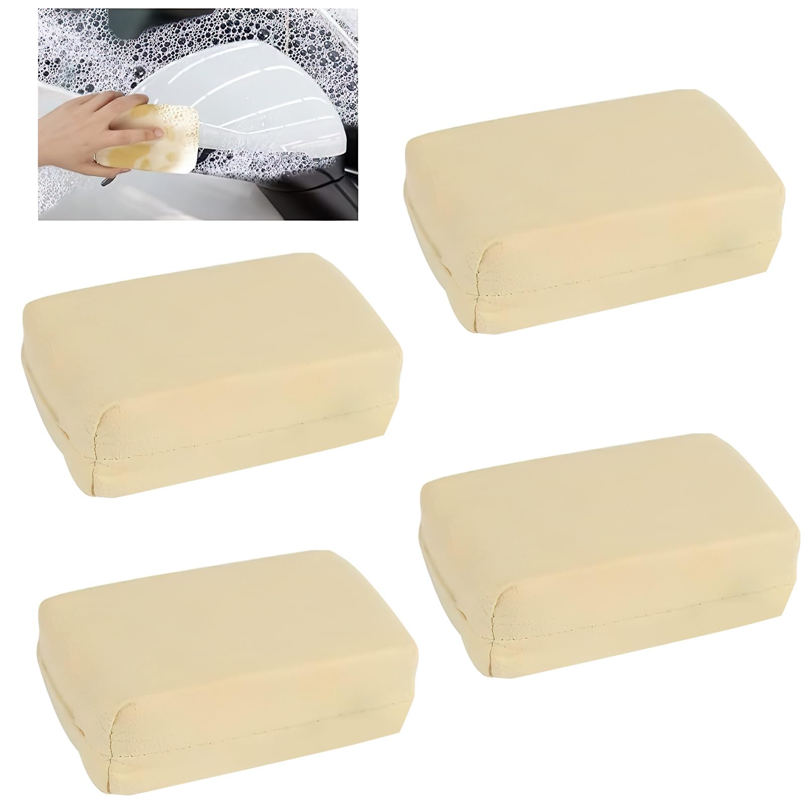 Lot De 10 Applicateurs Éponges Microfibre Pour Revêtement Céramique Voiture - 8x4x4 Cm Bleu