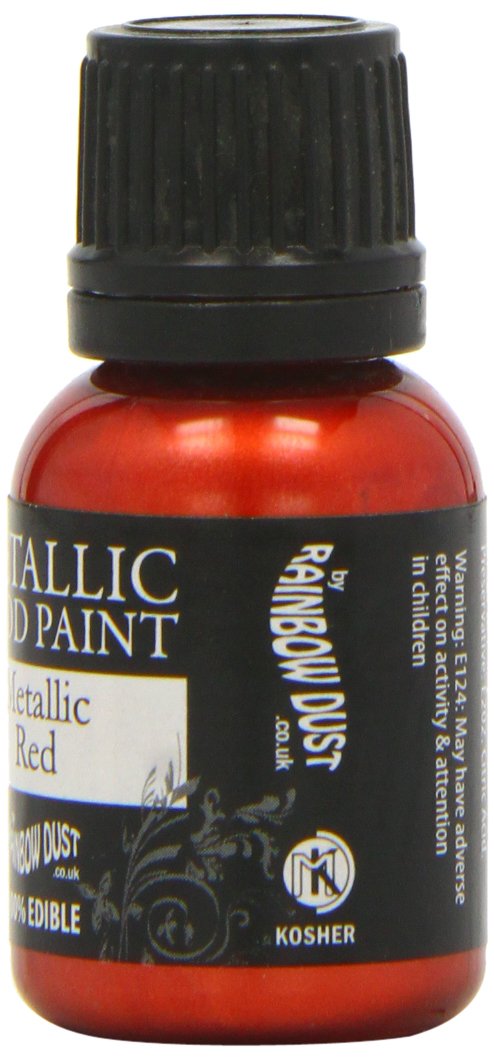 1 X Metallic Red Food Paint
