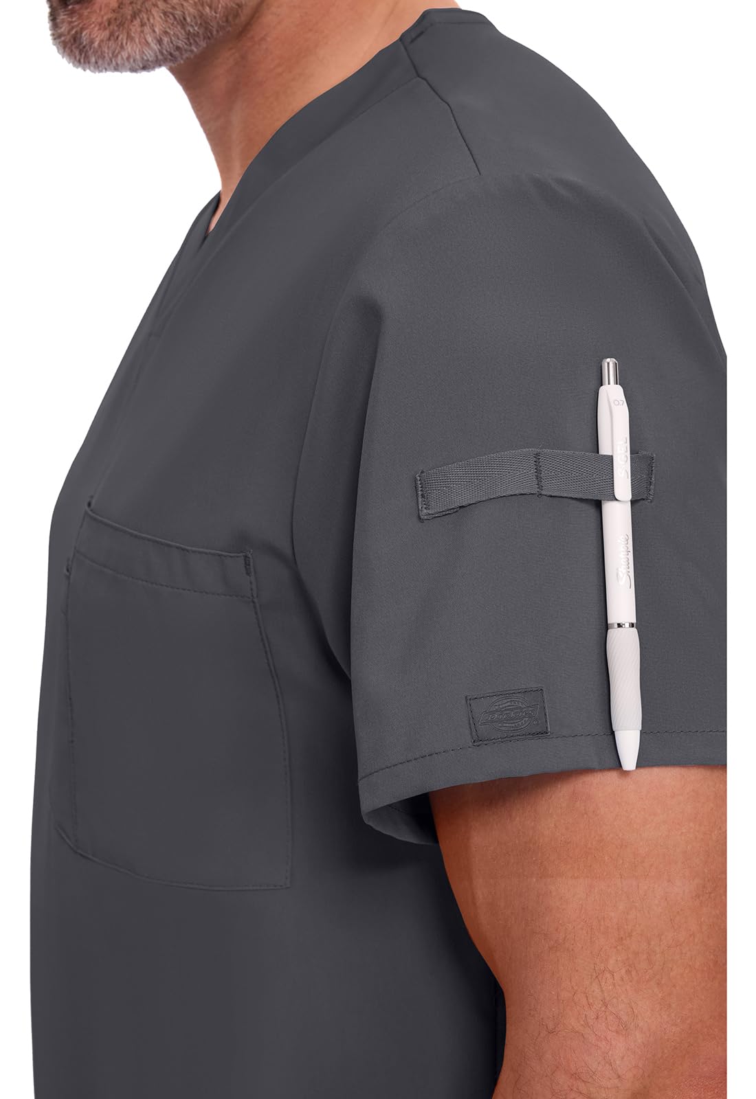 Dickies EDS Essentials Men's V-Neck Solid Scrub Top