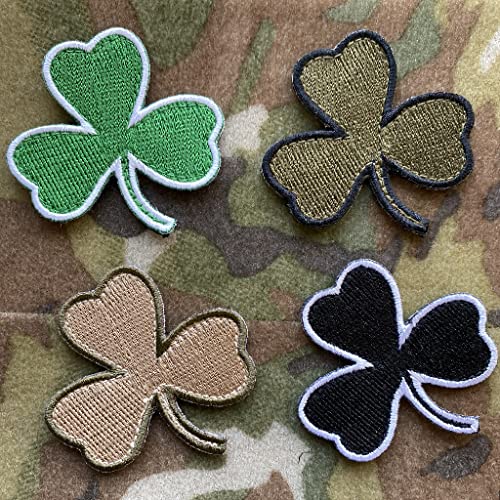 Die Cut Irish Clover Tactical Patch 2"x2" - multitan