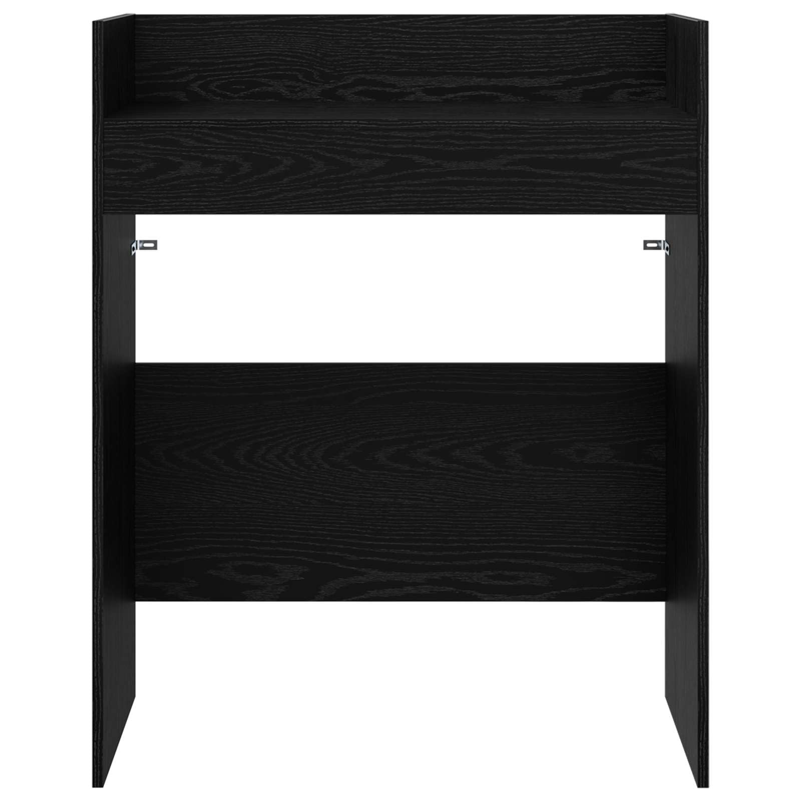 vidaXL Mesa de DJ Roble Negro 82 x 45 x 102 cm Madera de ingeniería, Mesa DJ en Forma de U, Espacio Moderno y ergonómico, Equipo de Audio Multifuncional, estación Profesional