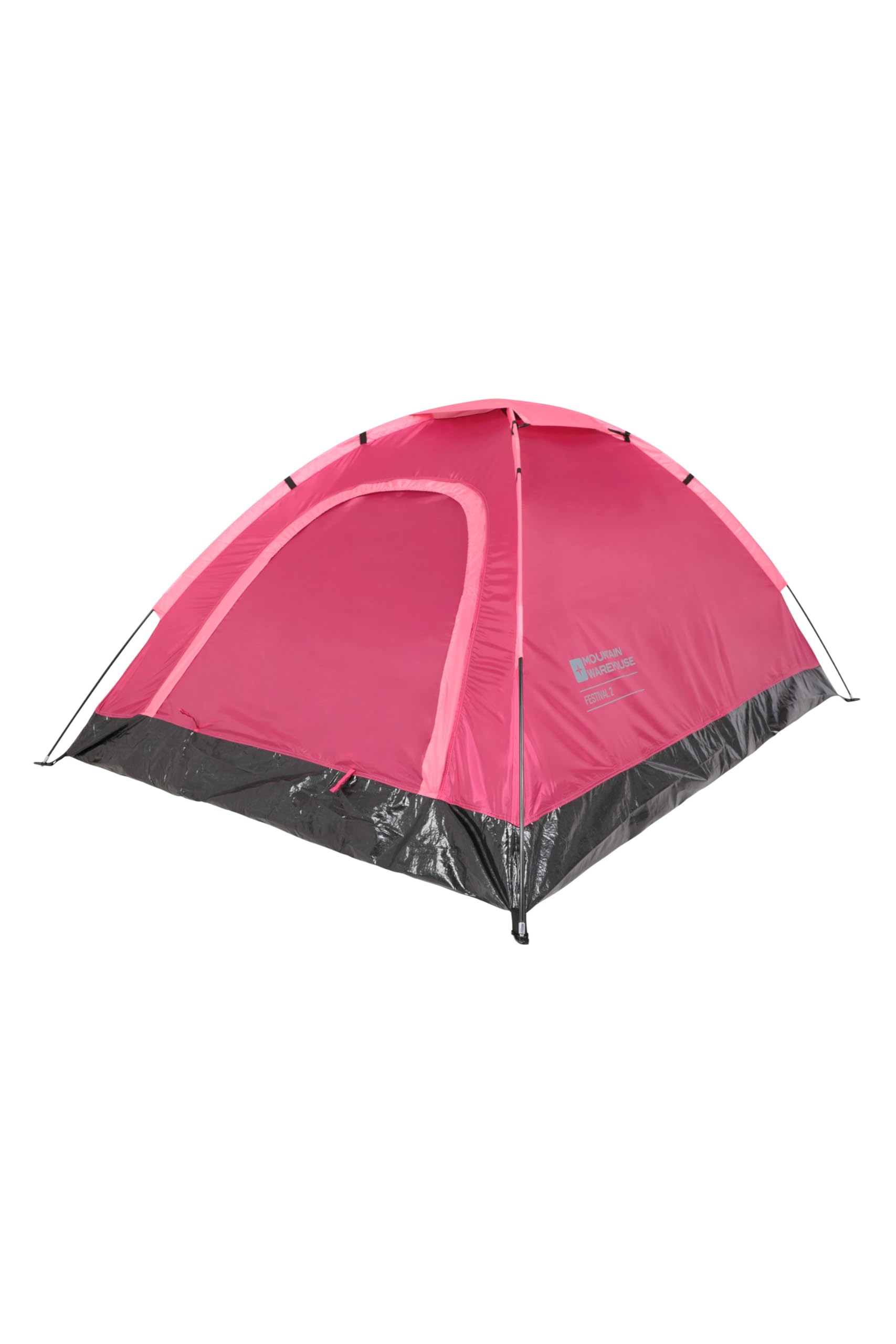 Mountain Warehouse Festival Fun 2-Personen-Zelt - Zeltboden, wasserabweisendes Outdoor-Zelt, leichte, atmungsaktives Schlafzelt - Für Bergwandern, Frühling, Sommer