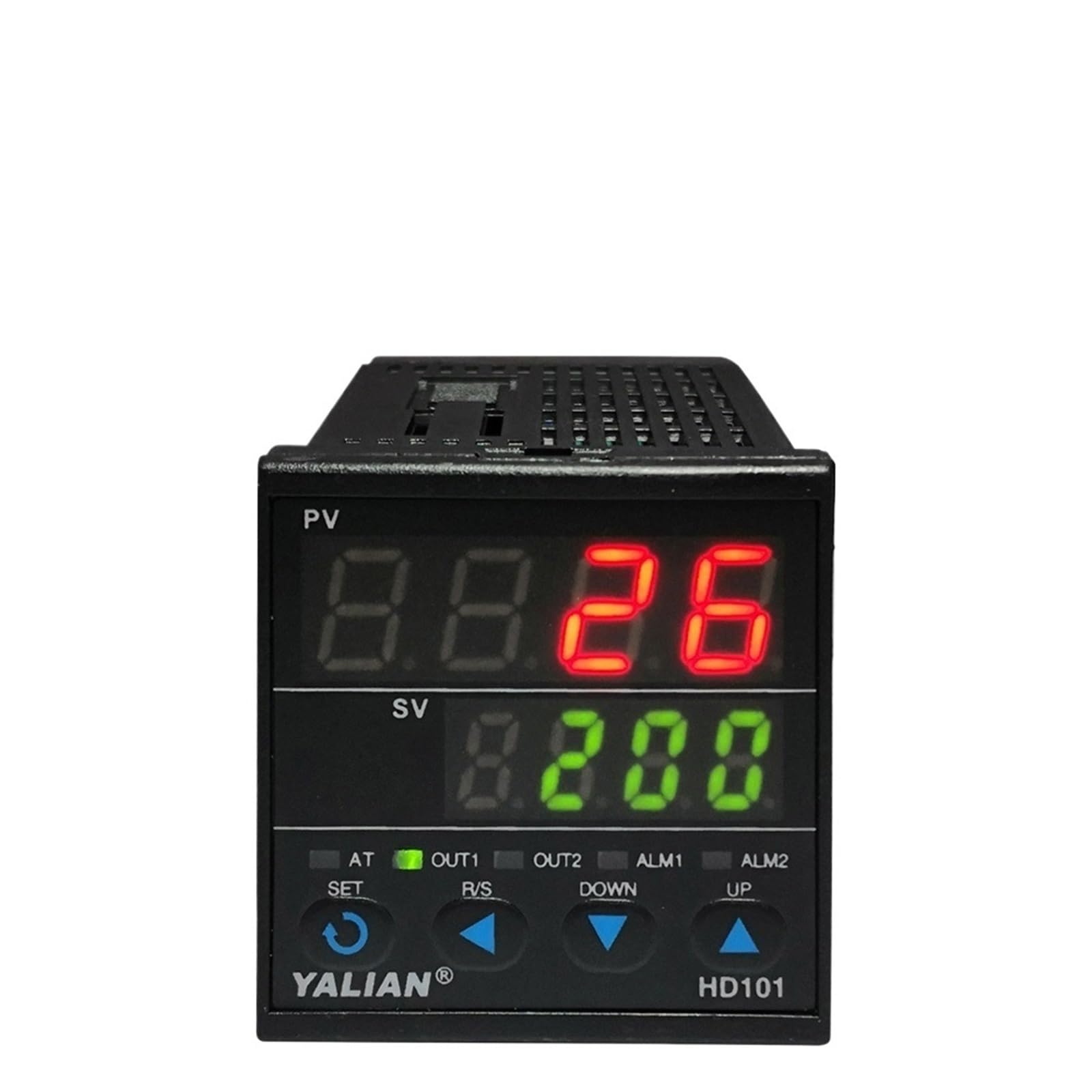 Pid Temperature Controller Thermoregulator AC 100 To 240V Thermocouple Input Relay Output 2 Line Dispaly For Celsius(C)(HD101)