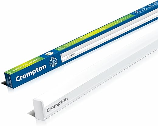 Crompton Laser Ray Smile 20W LED Batten |4 feet Slim Batten for Living Room & Bedroom | Energy Efficient Tubelight for Home | BIS Approved | Cool...