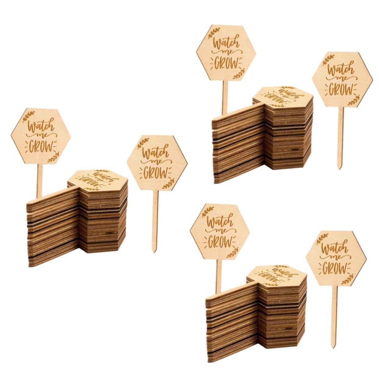 UPKOCH 3 Ensembles Étiquette En Bois Marqueur De Plantes Jardinage Marqueurs De Plantes De Jardin Petit Étiquettes De Plantes De Marqueurs De Jardin 40 Pièces * 3