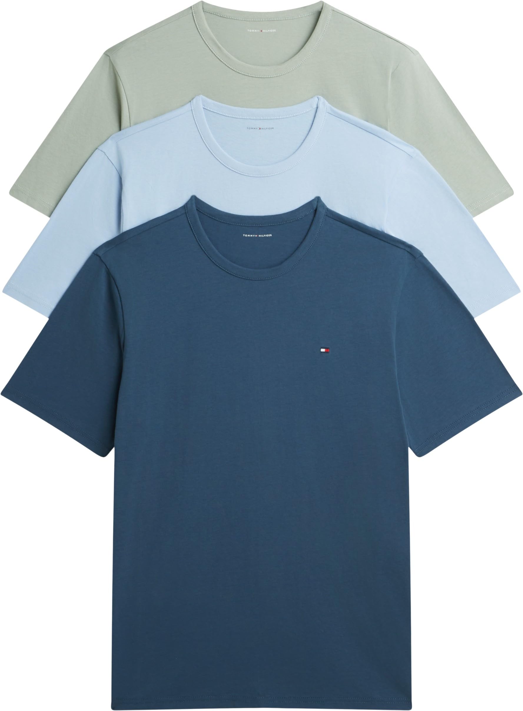 Tommy Hilfiger 3 Pack Short Sleeve T-Shirts Multi Small