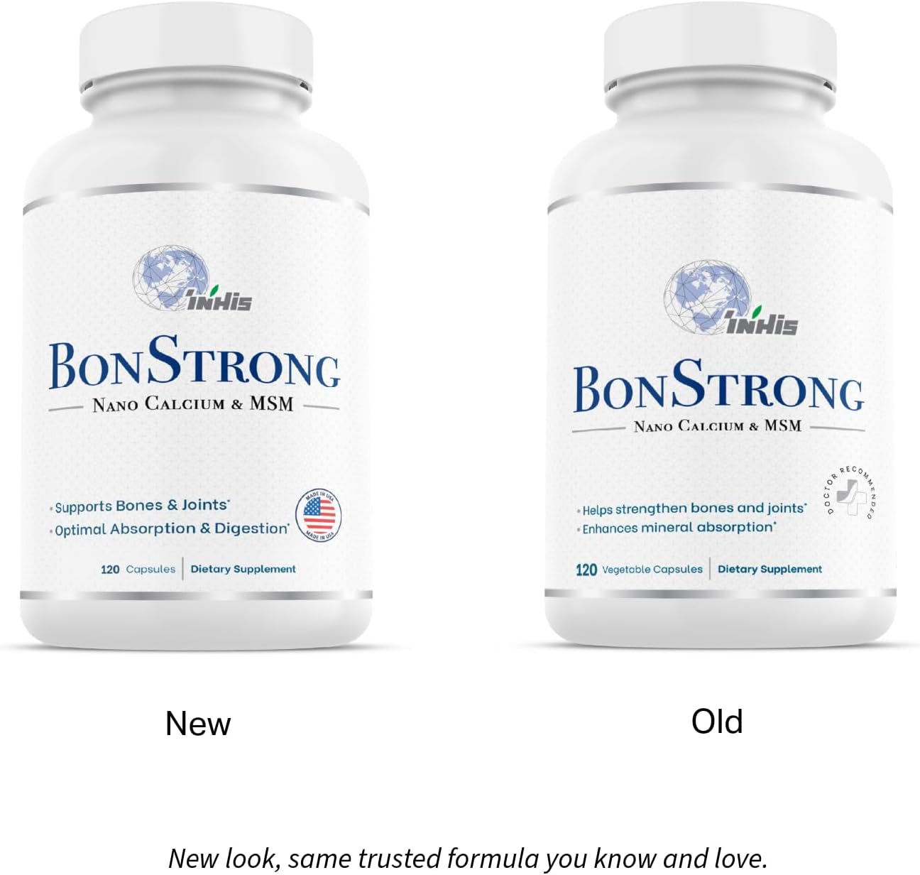 Nano Calcium Supplement with MSM – 7-in-1 Bone Support Formula with Vitamin D3, K1, Magnesium & Zinc – Made in USA – 120 Capsules - Image 3