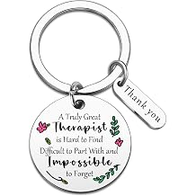Therapist Gifts Mental Health Gifts for Women Men Thank You Keychain