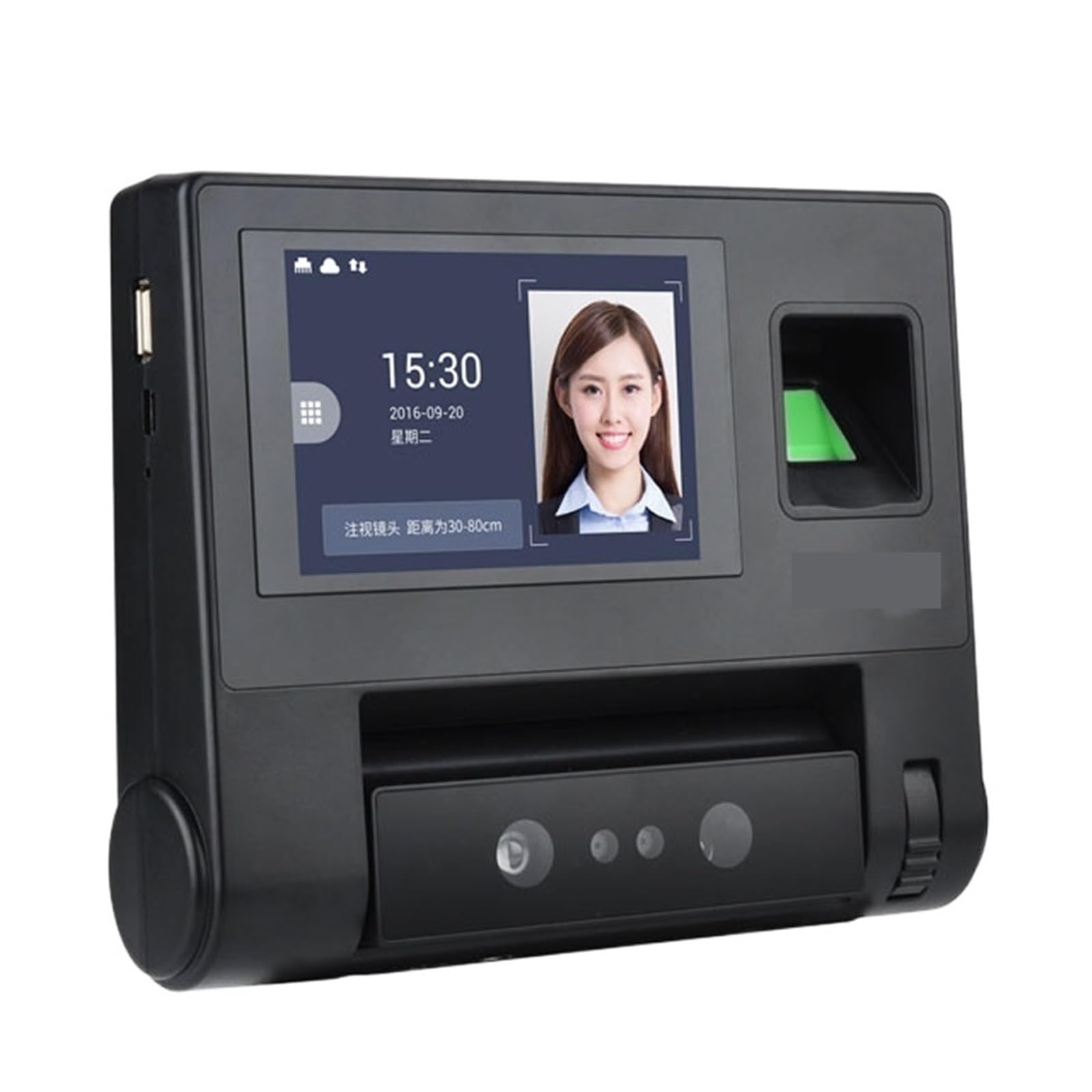 CVFRDD AF80 Biometric Face Fingerprint Recognition Time Attendance System Machine Device Machine