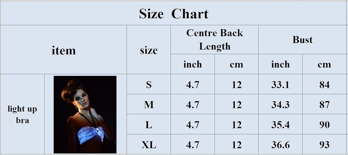 Fiber Optic Backless Bras LED Light up Dance Costumes Glow in The Dark Crop Tops,Mobile APP Control : Clothing, Shoes & Jewelry