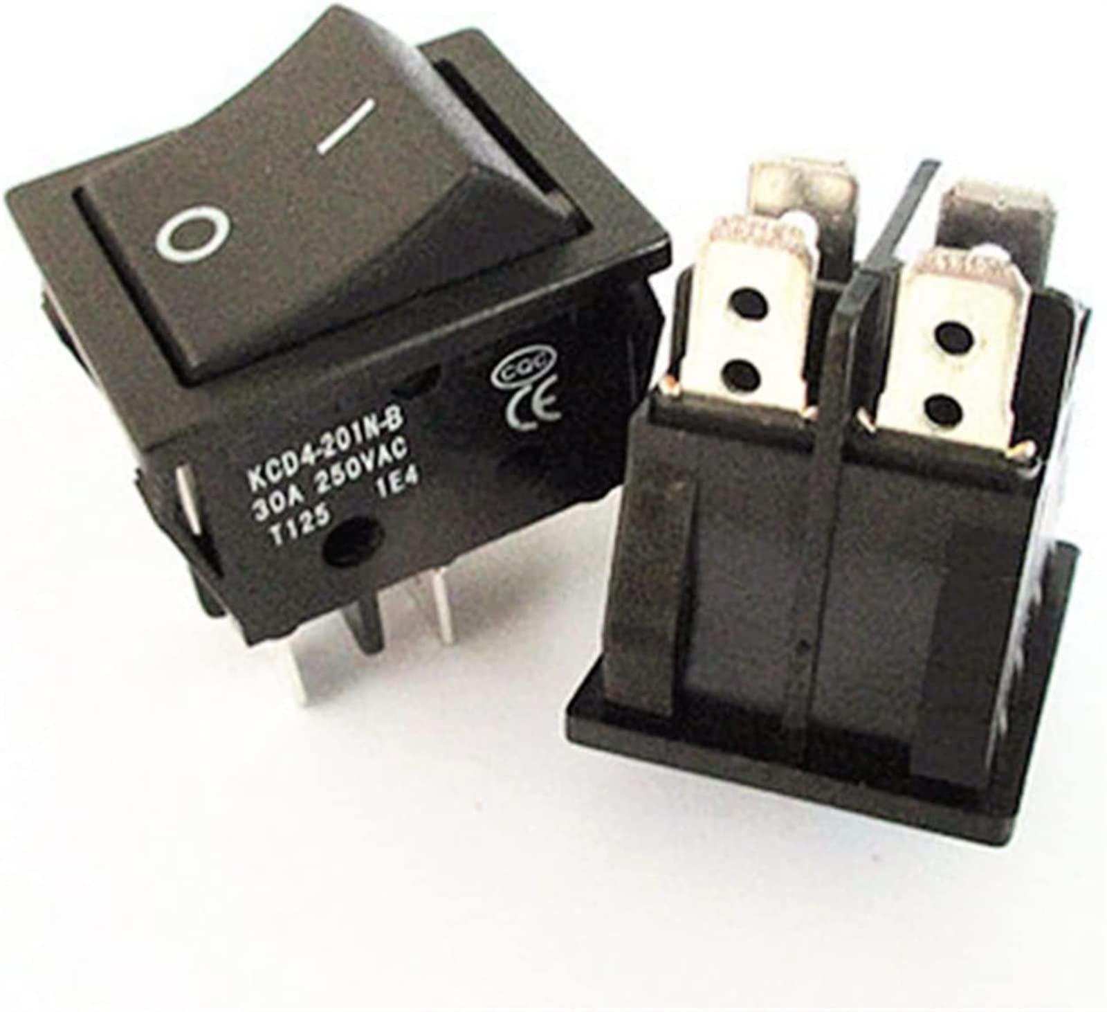Interrupteur à bascule KCD4 22*29 mm avec 4 pivons pour courant élevé de 30A