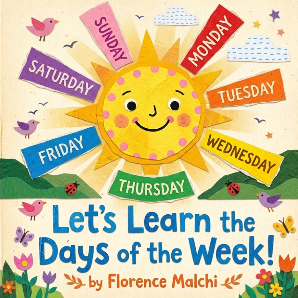 Let's Learn the Days of the Week!: An Interactive Educational Picture Book for Toddlers and Preschoolers: 6