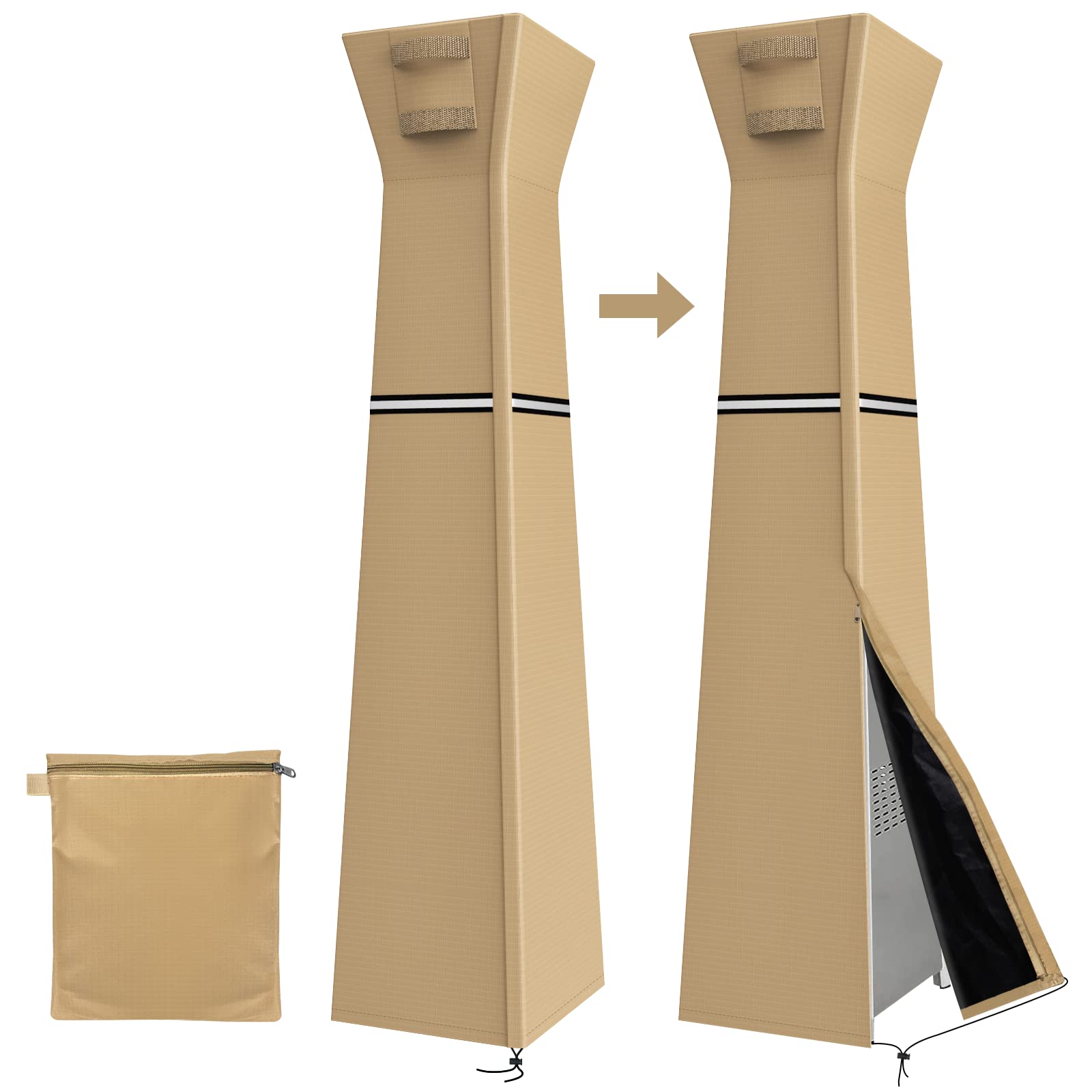 Buy Top Hill Upgraded Pyramid Patio Heater Cover 600D Heavy Duty