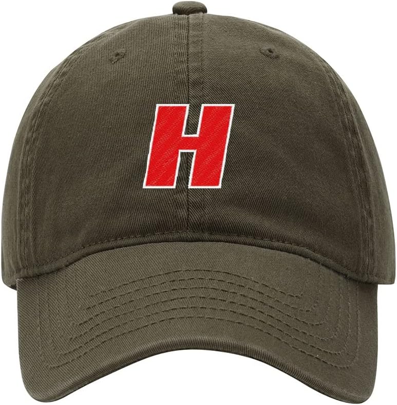 Baseball Cap Men Handsome Letter H Embroidered Washed Cotton Dad Hat Baseball Caps
