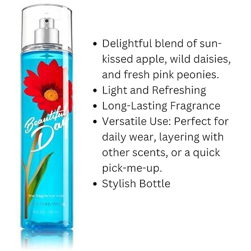 Miniatura 2 de Bath & Body Works - Espray con fragancia fina, colección exclusiva, Beautiful Day
