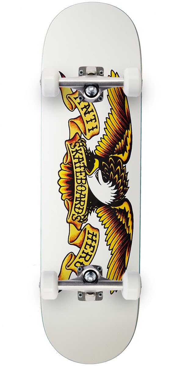 Anti-Hero Classic Eagle Skateboard Complete - White - 8 75