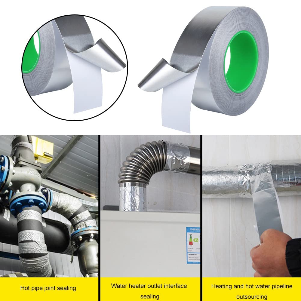 Cinta conductora de papel de aluminio engrosada, resistente a altas temperaturas, blindada, protección electrónica de señal, cinta de papel de aluminio conductora de doble cara autoadhesiva ignífuga e