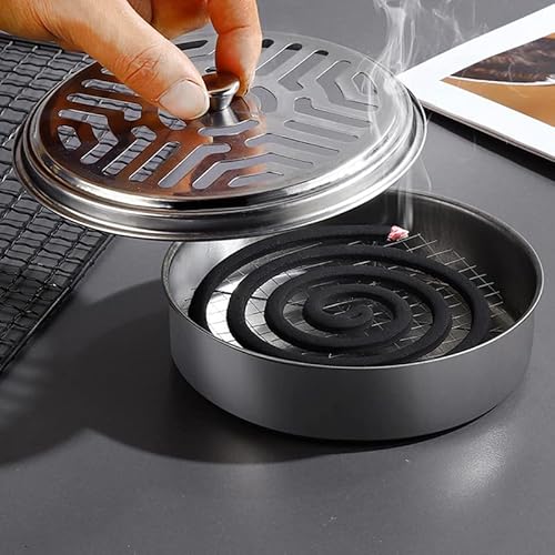 4 Pieces Metal Coil Holder Portable Sandalwood Incense Burner Metal Incense Repellent Holder For Outdoor Use, Camping, Hiking, Fishing #TOP2