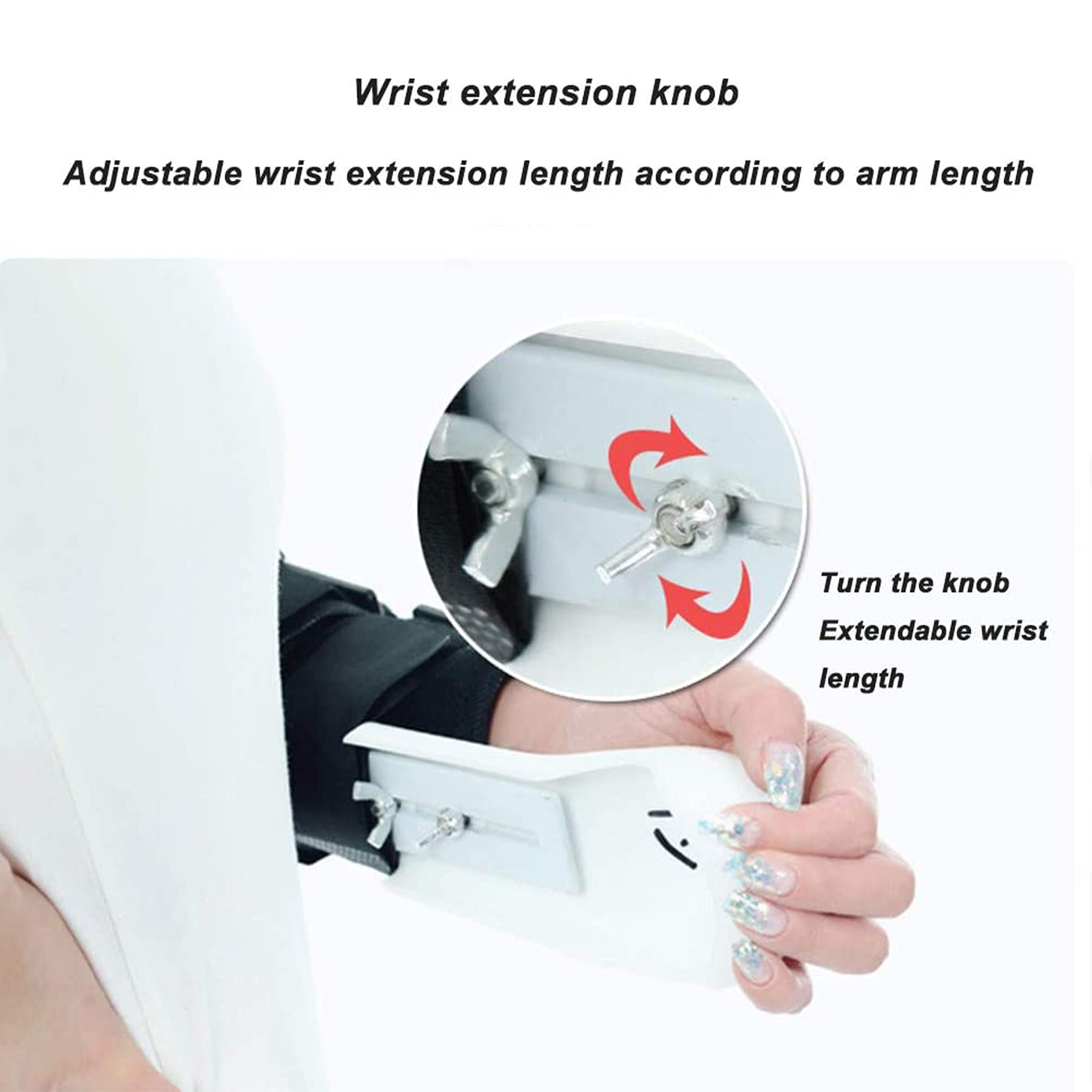Supporto Gomito Incernierato ​Traspirante Regolabile per Gomito Supporto per Recupero da Lesioni Supporto per Frattura Stabilizzatore per Stecca per Adulto Supporto Regolabile,Right