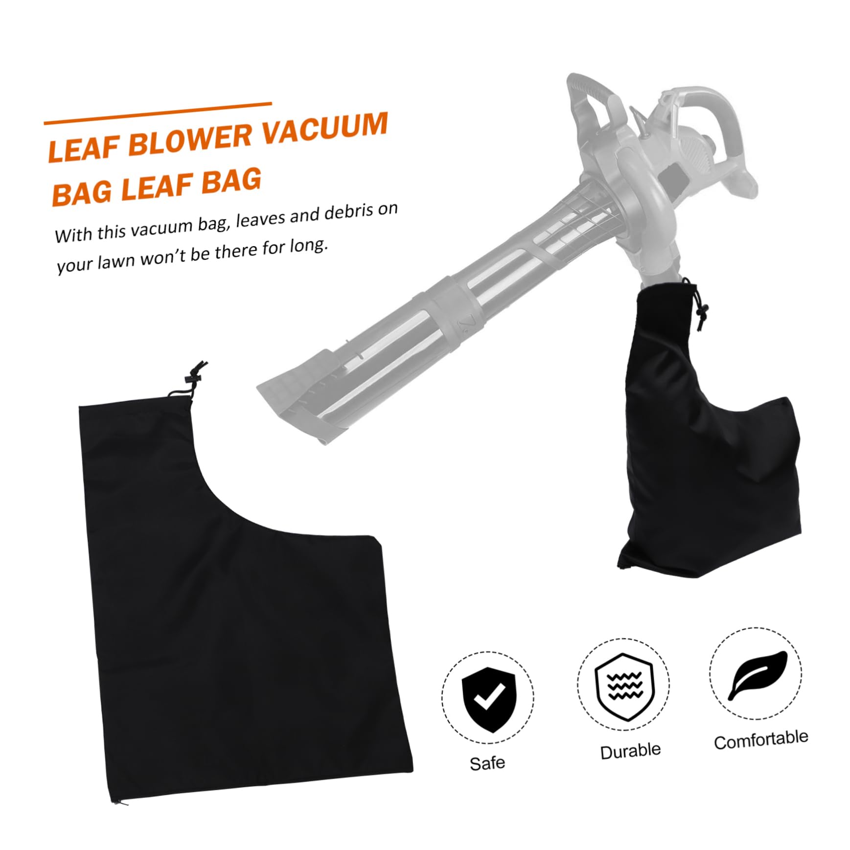 SUPVOX 4 Pz Sacco Raccolta Foglie Cadute Portarifiuti Bidone Spolverino Vuoto Fogliare Aria Giardino Del Contenitore Per Il Compost Borse Da Giardino Buster Spazzatura Panno Oxford Black