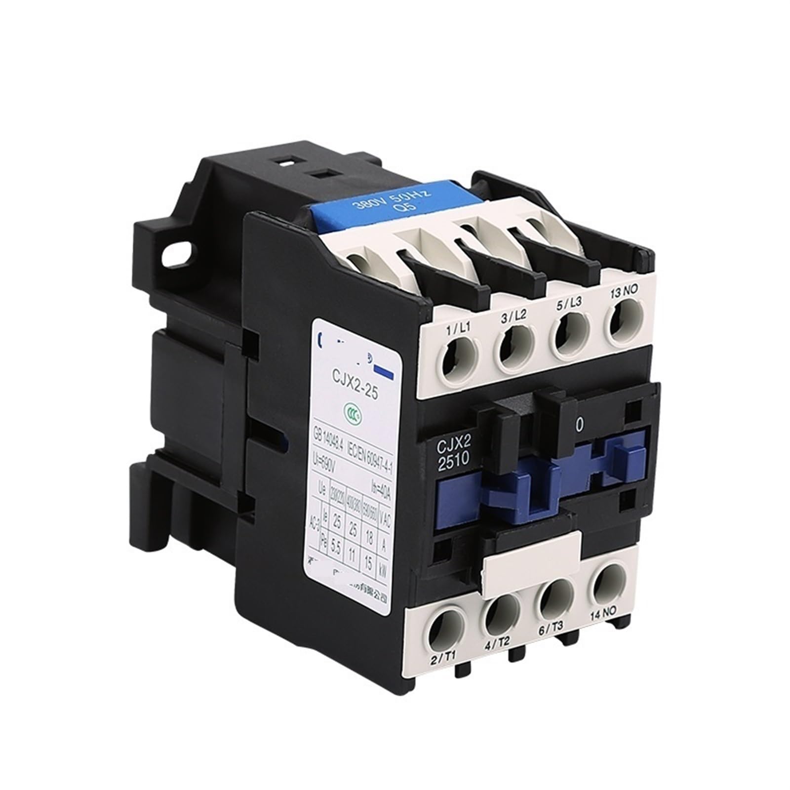 Contacteur tripolaire CJX2-2510 pour automatiser le démarrage de pompe et moteur