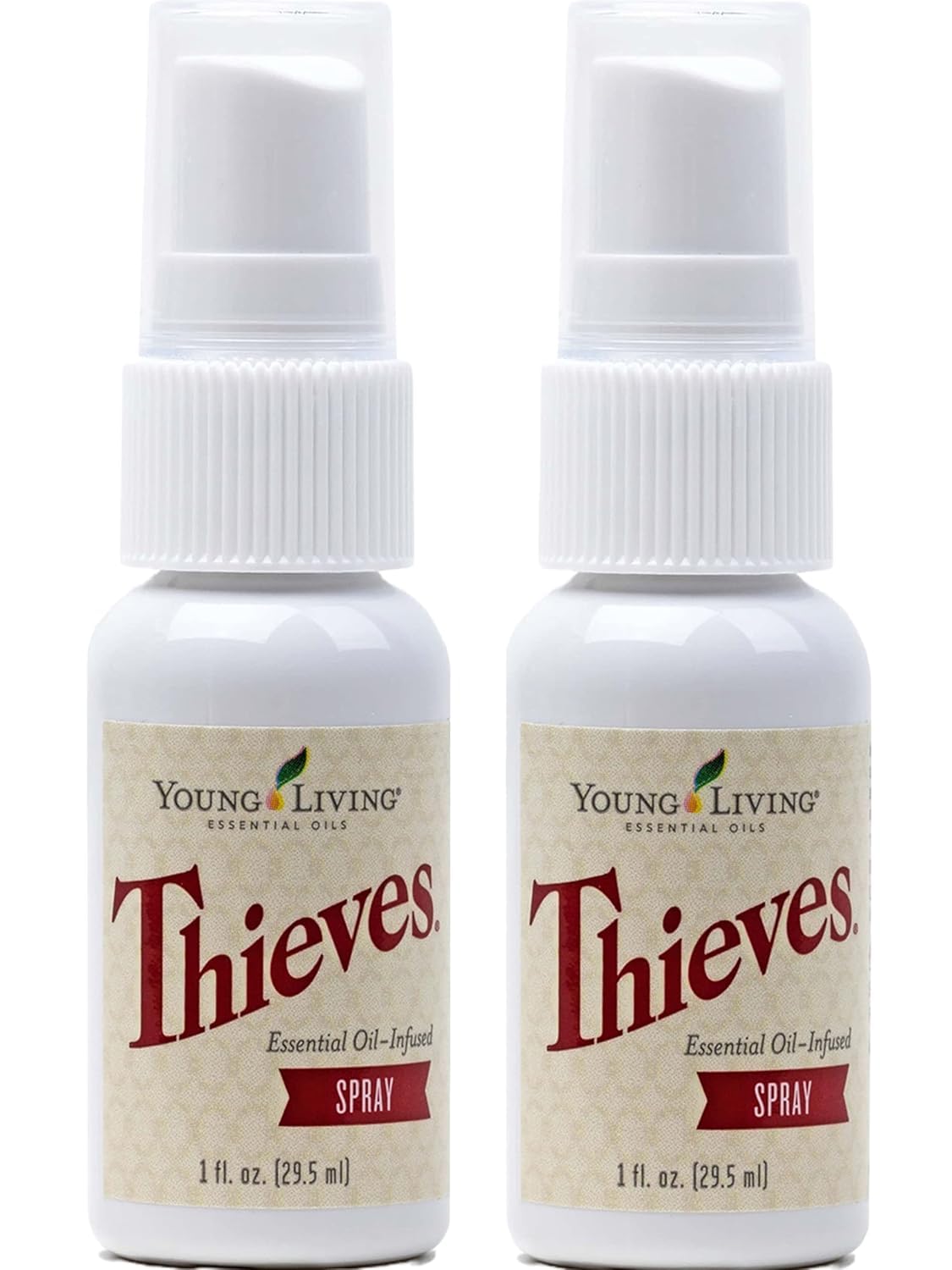 Young Living Thieves Spray 2 pack of 1 fl oz bottles Essential Oils