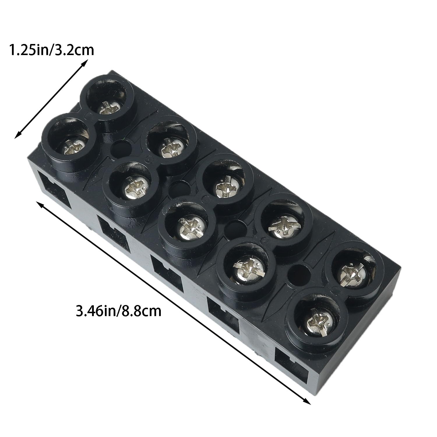 Electrical Terminals Rows Snapklik.com : Brass Screw Electrical Barrier Strip 5 Position Dual Row ...