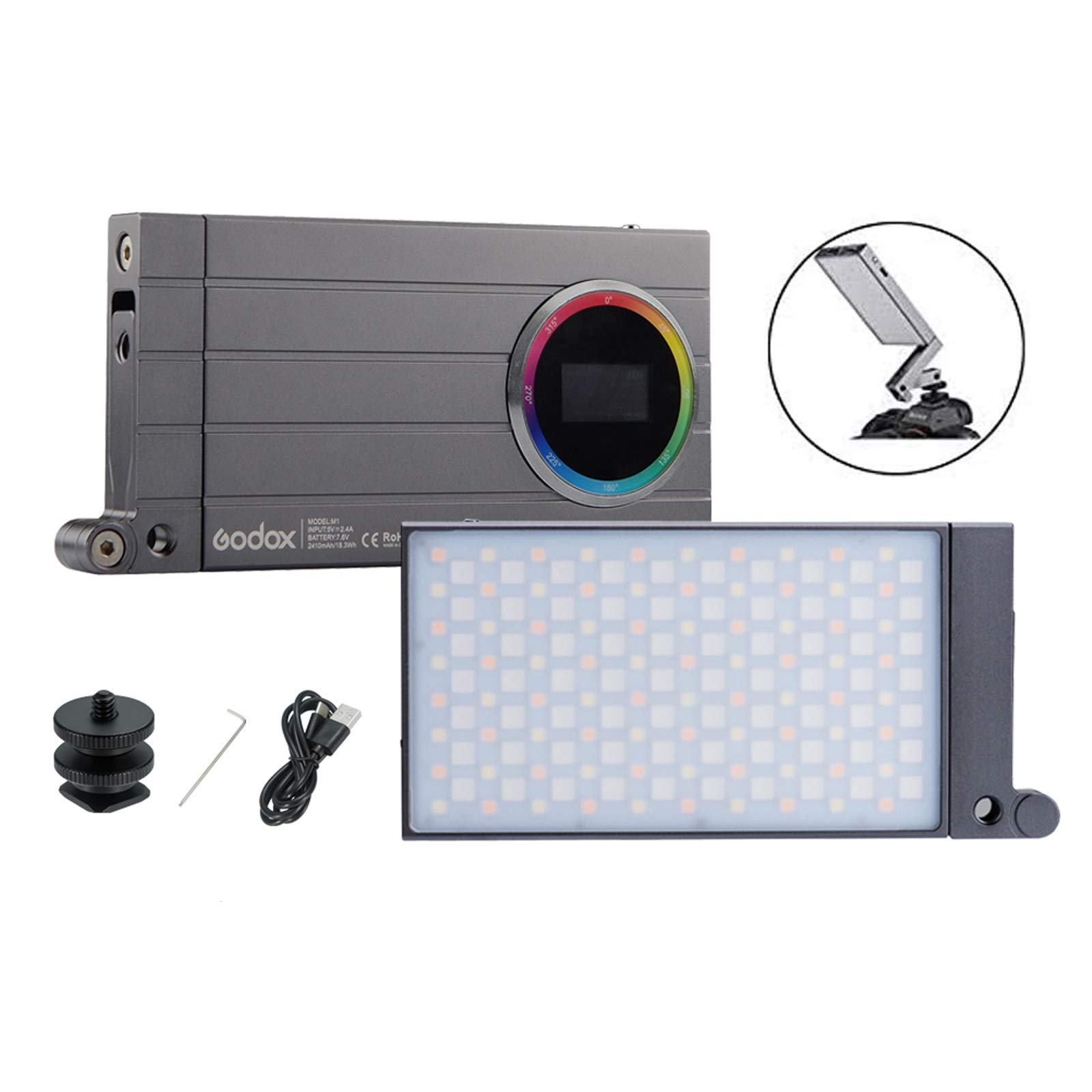 Godox RGB Mini Creative M1 On-Camera Video LED Light