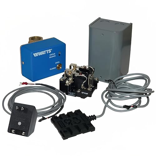 Watts LFWDS Series 3/4" FloodSafe Detector de fugas de agua sin plomo y apagado automático al calentador de agua eléctrico, unidad de control, presa