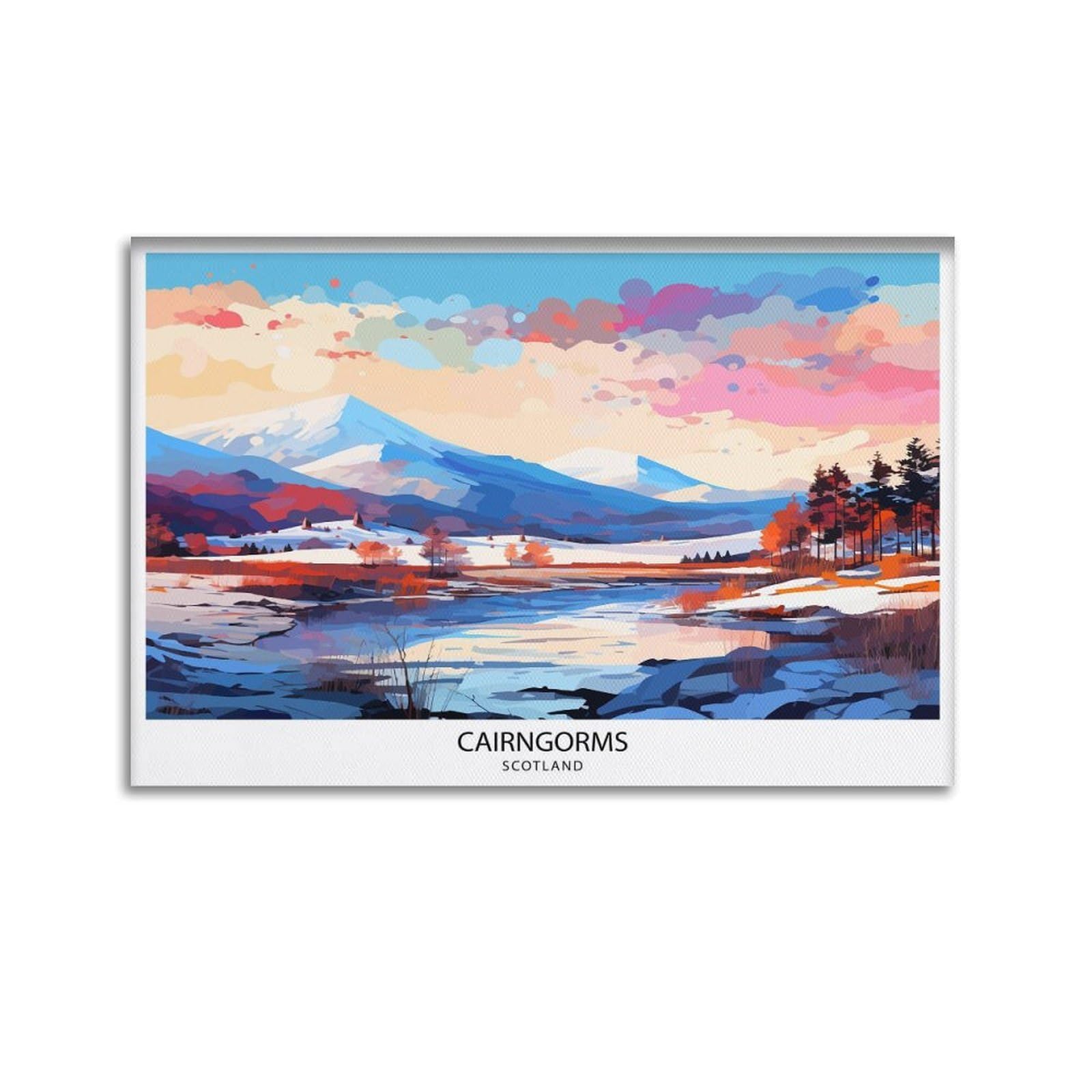 xiaoxiaoshen Cairngorms National Park Travel Scotland Scottish Highlands1 Canvas Poster Wall Art Prints Room Aesthetic Murals Bedroom And Living Decorations 24x36inch(60x90cm)