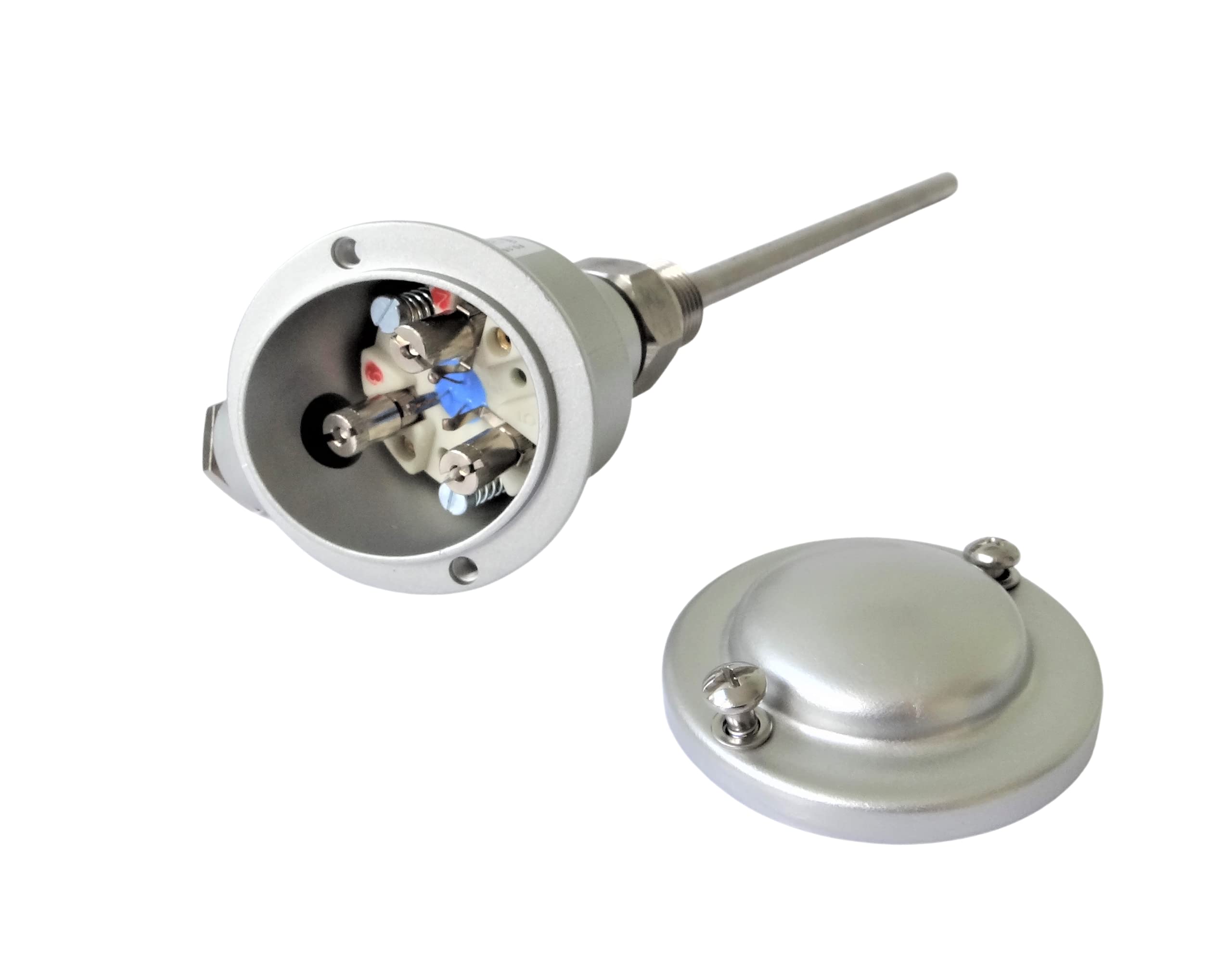 Termometro Di Resistenza Pt100 Con Testa Di Collegamento - G1/2, Per Impianti E Tubazioni, Made In Germany