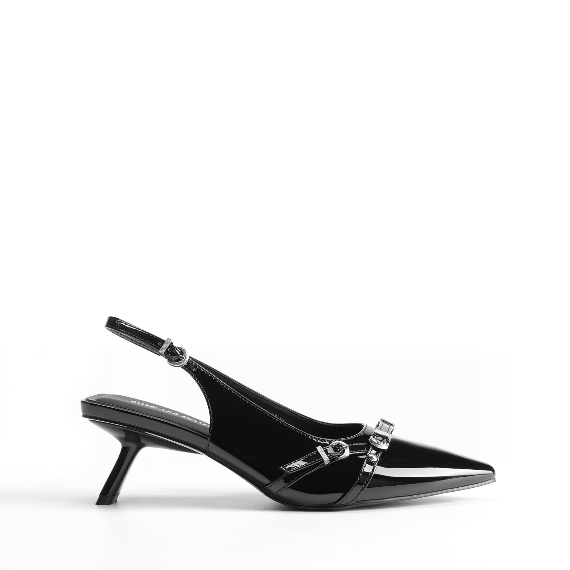 DREAM PAIRS Zapatos de vestir elegantes para mujer, con tacón bajo, puntera cerrada, puntera puntiaguda, cómodos, elegantes, para bodas, fiestas, ocasiones informales
