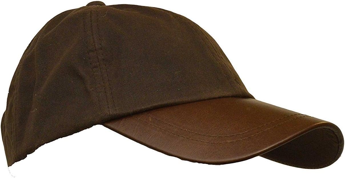 Walker and Hawkes - Wax Brunswick Baseball Cap w/Leather Peak - One-Size
