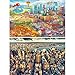 Produktbild GREAT ART 2er Set XXL Poster  Großstadt Comic  Radiocity & New York City Skyline Wimmelbild Illustration Hochhäuser Feuerwehr Ballon Flugzeug Dekoration Foto Wanddeko (140 x 100cm)