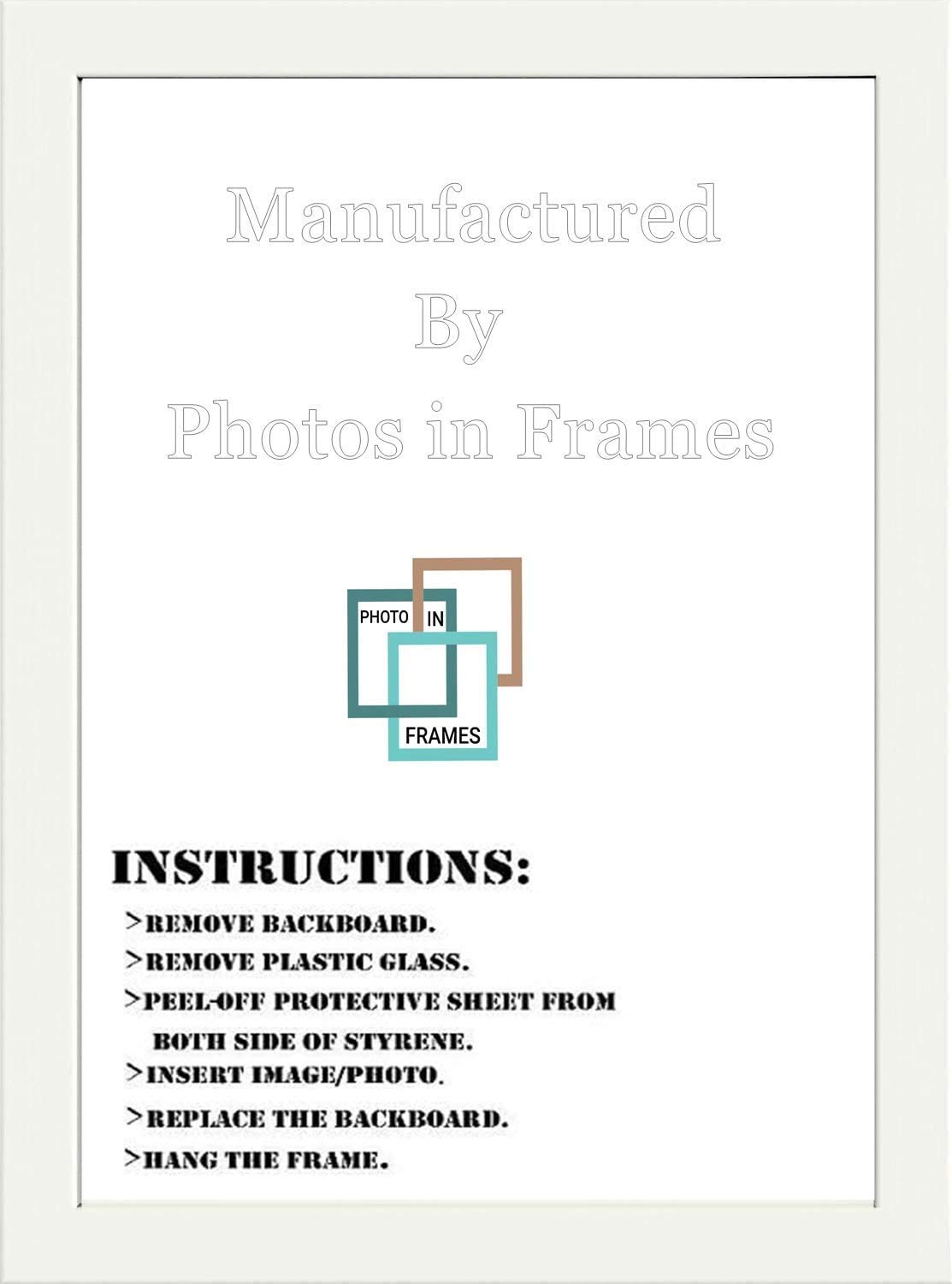 WHITE PHOTO POSTER PICTURE FRAMES A1 A2 A3 A4 (A3 (16.5"X11.7"))