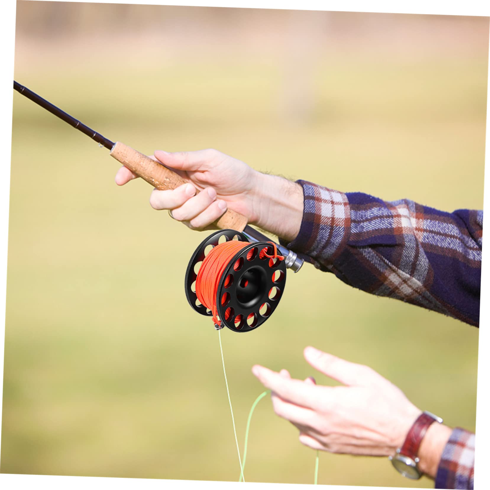 Garneck Scuba Diving Anti-Winder Lanyard Large Spool Finger Reel for Divers Lightweight Diving Tools