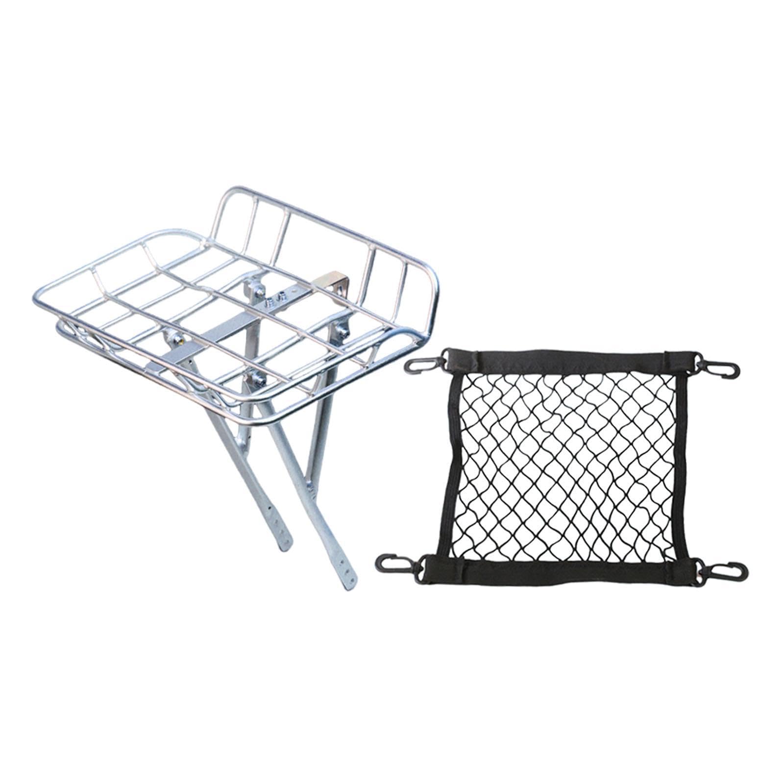 Fahrrad Front Gepäckträger Korb Organizer Transportzubehör Aluminiumlegierung Belastbar Komfortabel Angebracht für Damen Herren für Arbeitsweg Einkauf