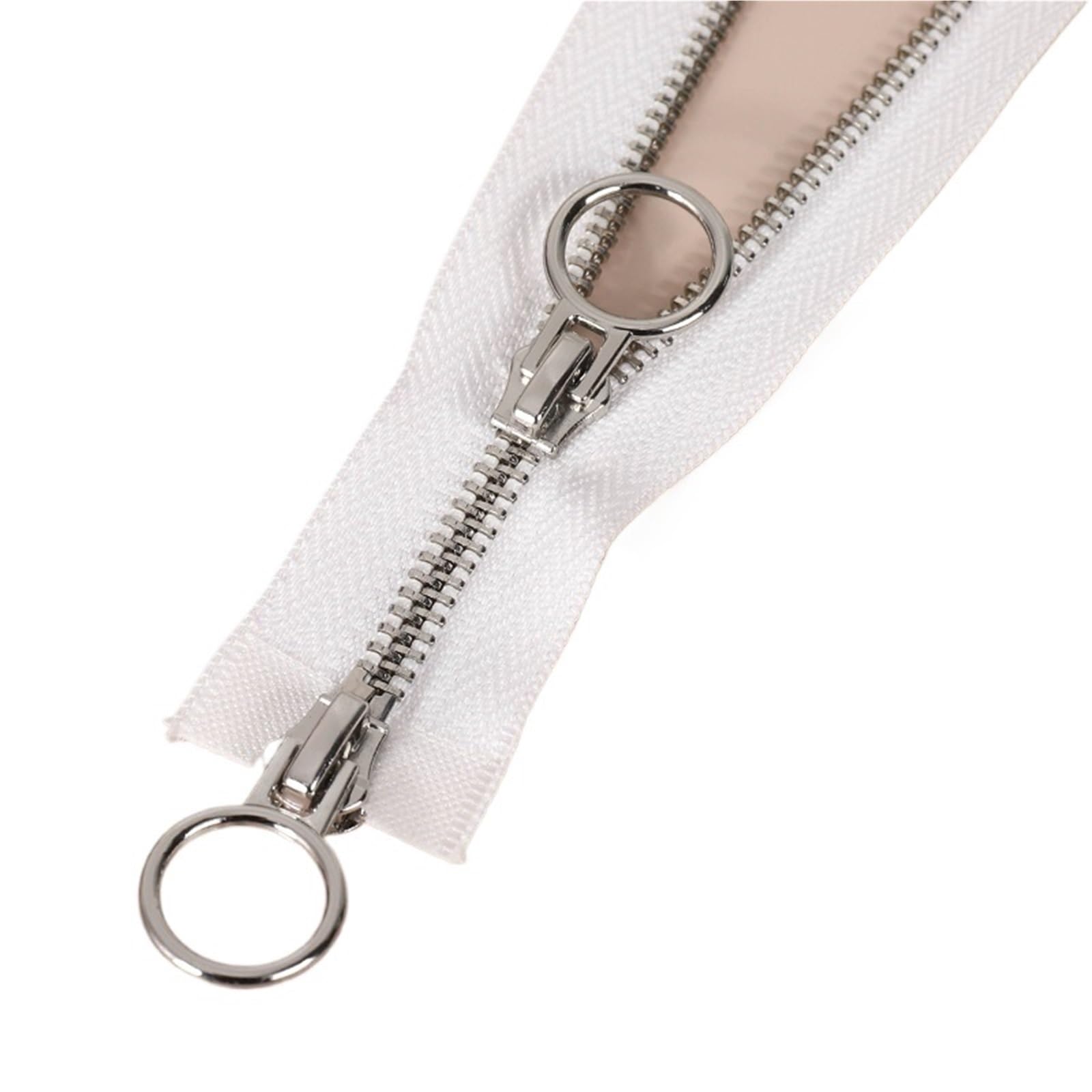 Zippers Sewing, 2-Way Separating Zipper #5 Multicolor 60-150cm(White-70cm)